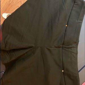 Black INC pull on shirt with banded waist.